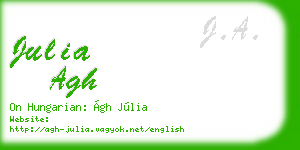 julia agh business card