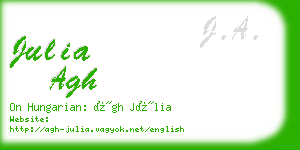 julia agh business card